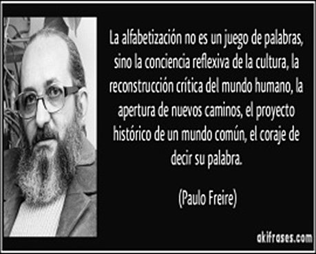 ALFABETIZACIÓN: PAULO FREIRE