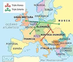 incorporación de Serbia, Montenegro, Bélgica y Japón a la triple Entente