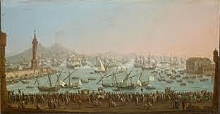 Felipe V embarca en el puerto de Barcelona rumbo a Nápoles.