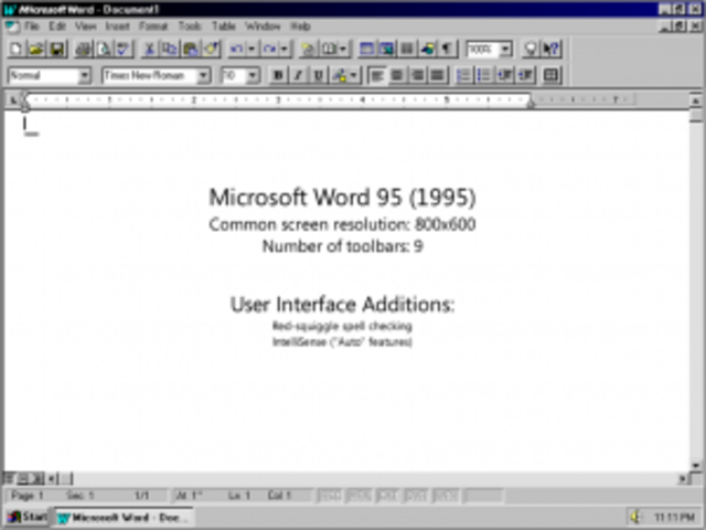 microsoft ofice world 95
