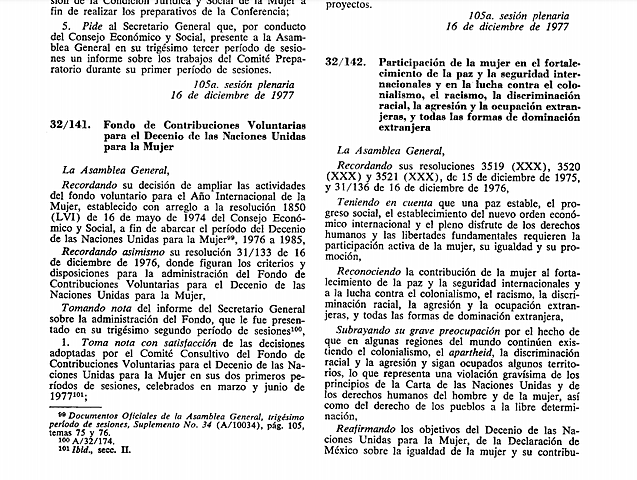 1977: la ONU oficializa el Día Internacional de la Mujer