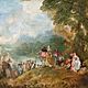 Lembarquement pour cythere, by antoine watteau, from c2rmf retouched