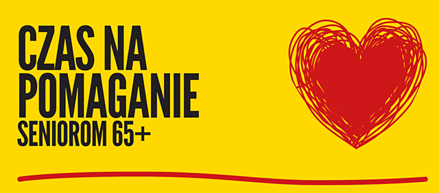 „Czas na pomaganie seniorom 65+”.