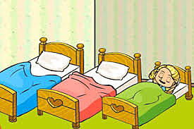 Goldilocks goes to bed.