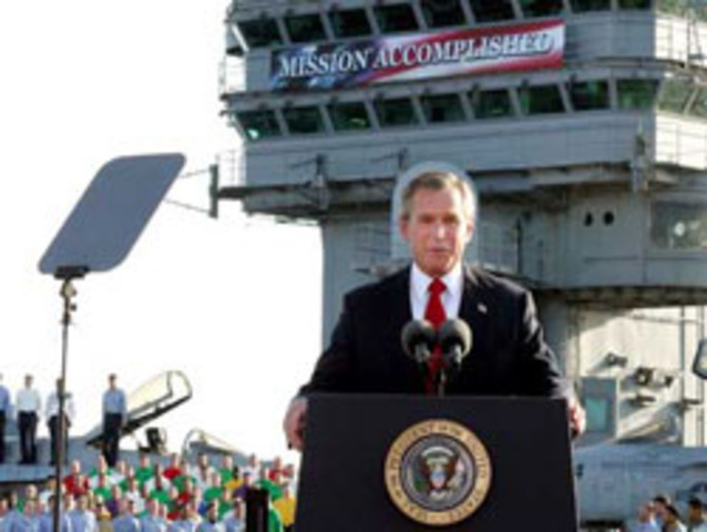 Iraq, George W. Bush: “Missione compiuta”
