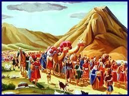 Israel viaja a Egipto.