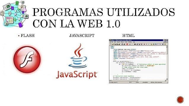 PROGRAMAS UTILIZADOS EN LA WEB 1.0