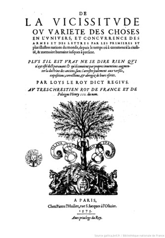 Louis Le Roy. (1510-1577)