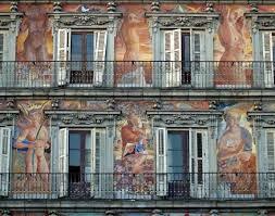 Pinturas de la fachada de la Casa de la Panadería