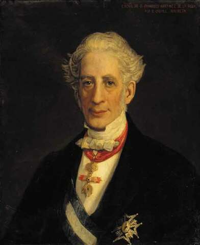 Llegada de  Francisco Martínez de la Rosa