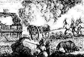 King Philip's War begins in colonial villages of Massachusetts, between  Colonists and Native Americans.