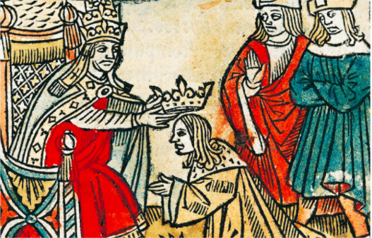 Pipino proclamato re dal papa