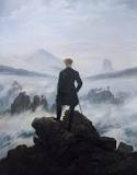 Caminante en un mar de nubes. Caspar David Friedrich
