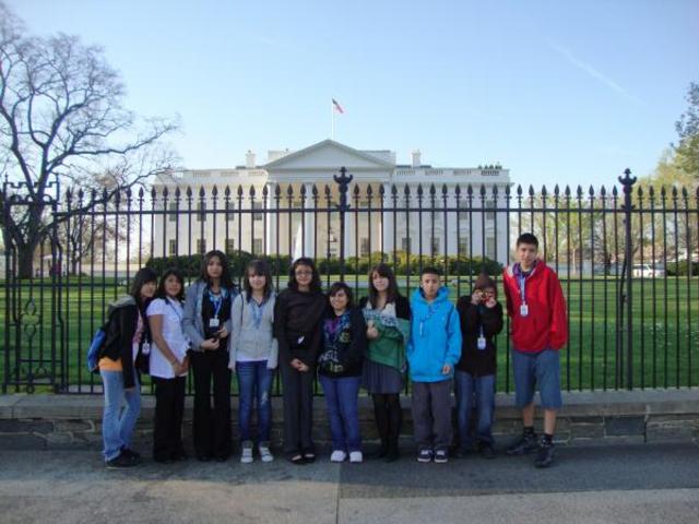 First airplane ride to Washington D.C.