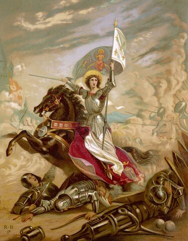 Joan of Arc leading the French