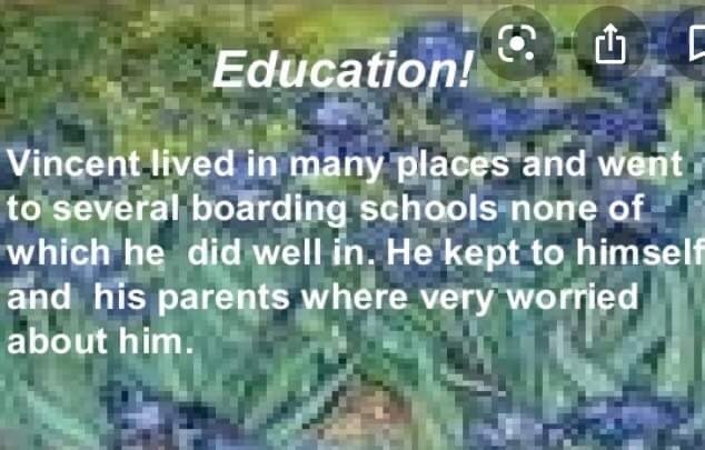 Vincent’s education