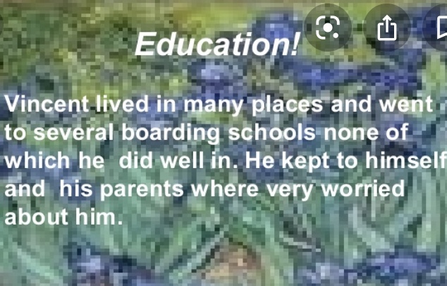 Vincent’s education