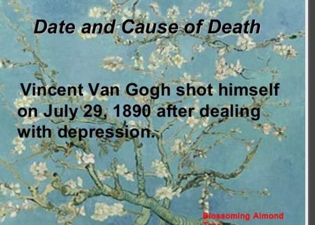 Vincent’s date and cause of death