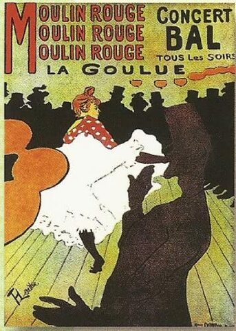 La Goulue au Moulin Rouge. Henri Toulouse Lautrec