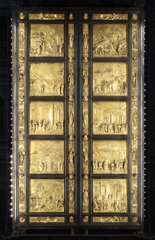 Ghiberti, porta est del paradiso del battistero di Firenze