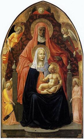 Masaccio, S. Anna con la madonna e il bambino