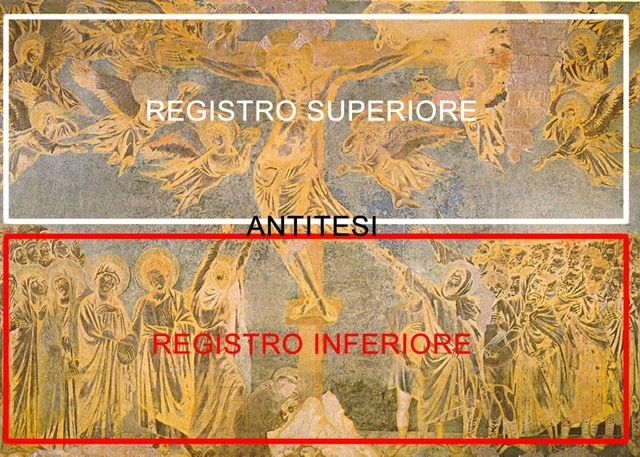 CROCIFISSIONE, AFFRESCO, 350 X 690 CM, ASSISI, BASILICA DI SAN FRANCESCO, CHIESA SUPERIORE, TRANSETTO MERIDIONALE