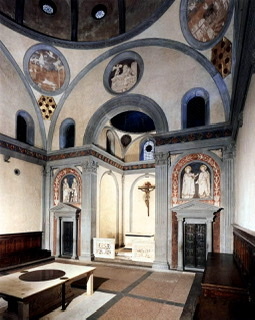 LA SAGRESTIA VECCHIA 1422 - 1428 CAPPELLA FUNERARIA DI GIOVANNI DI BICCI DE’MEDICI PADRE DI COSIMO IL VECCHIO