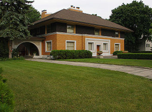 FRANK LLOYD WRIGHT Casa Winslow (Illinois, USA)