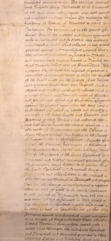 La déclaration des droits ; «Bill of Rights»