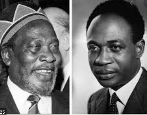 Ghana's Kwame Nkrumah and Kenya's Jomo Kenyatta