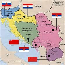 Yugoslavia is broken into different countries