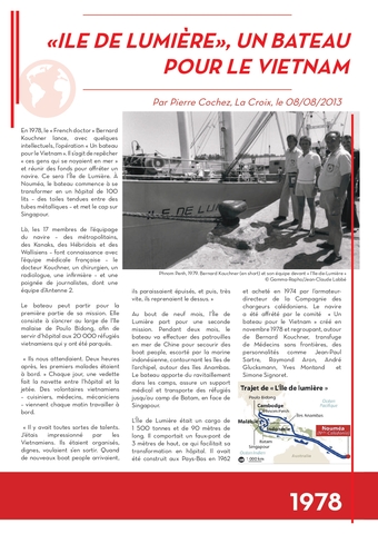 Ile de Lumière, un bateau pour le Vietnam