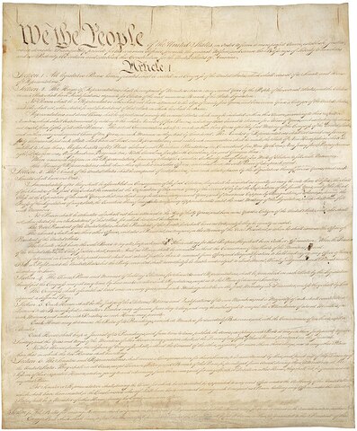 U.S. Constitution was published