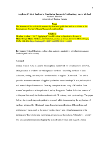 An Attempt at a Realistic Interpretation of Experience