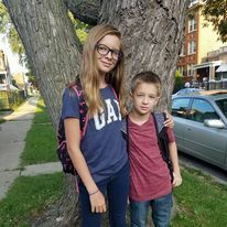 First day of 7th grade At New School Attending O.A Thorp Elementary