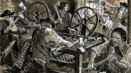 LA DESTRUCCIÓN DE MAQUINARIA TEXTIL DE ALCOY