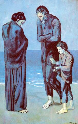 'Mendigos a orillas del mar' de Picasso