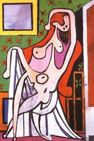 'Gran Desnudo en sillón rojo' de Picasso