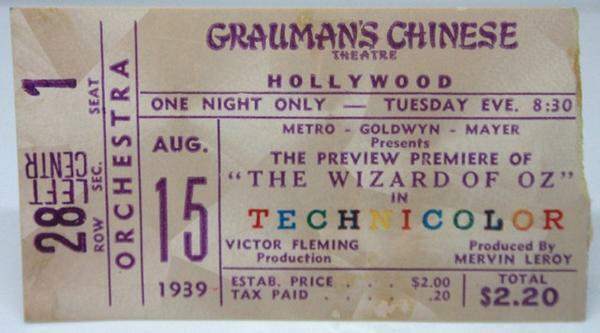 Wizard of Oz Premiers in Movie Theaters