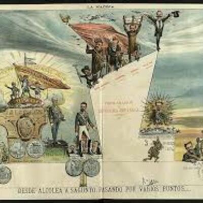 Timeline: El Sexenio Revolucionario (1868-1874): intentos democratizadores. De la Revolución al ensayo republicano.