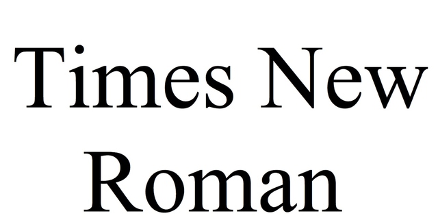 Times New Roman