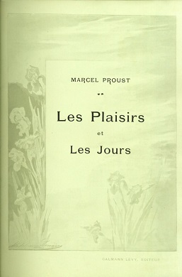 "Los placeres y los días" por Marcel Proust