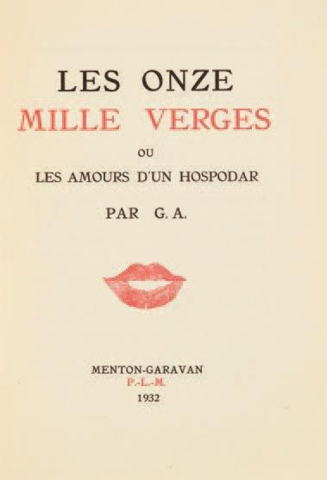 "Les Onze Mille Verges" por Guillaume Apollinaire