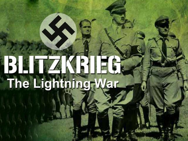 Germany uses blitzkrieg to take take over much of Western Europe