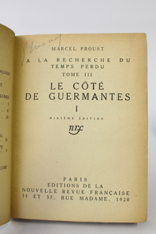 "Le Côté de Guermantes" por Marcel Proust