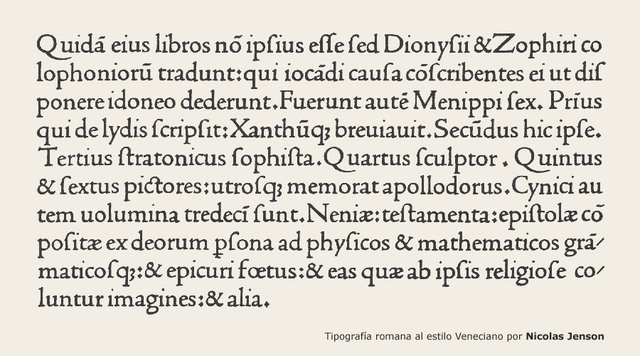 La primera tipografía de la historia