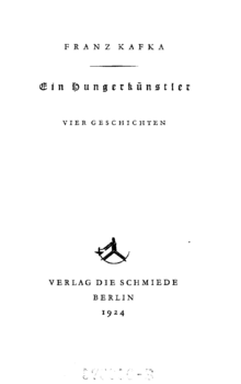"Ein Hungerkünstler", por Franz Kafka