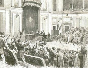 Proclamación de la Primera República.