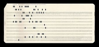 LES RUBANS/CARTES PERFORÉS