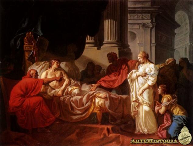 Antíoco y Estratónice. Jacques-Louis David